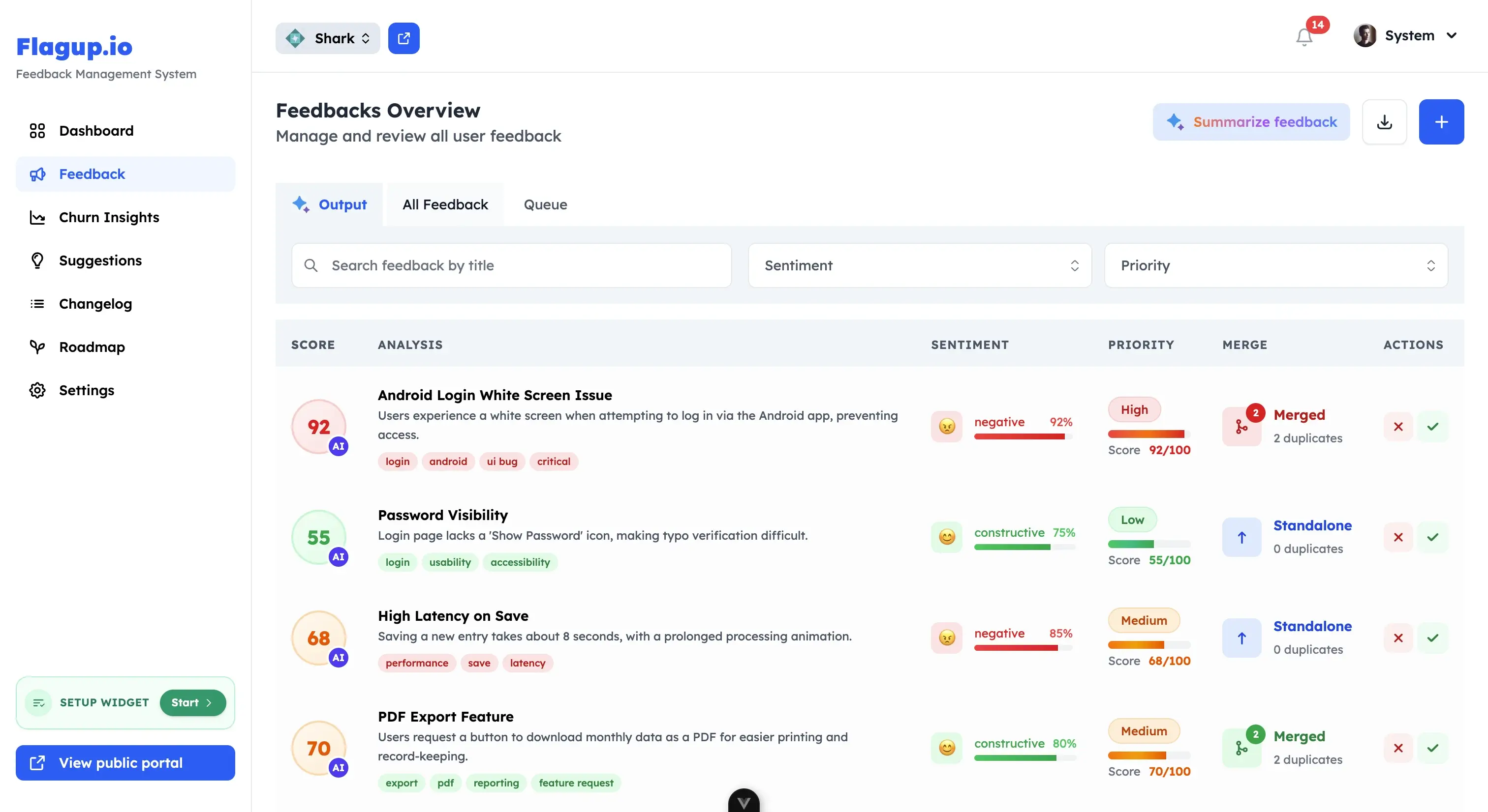 hero section showcase